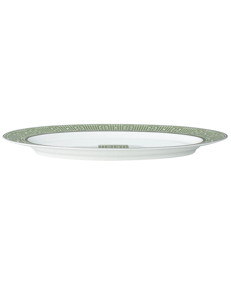 Noritake Infinity Green Platinum Oval Platter