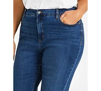 Style & Co Plus Size High-Rise Straight-Leg Jeans, Exclusively at Macy's