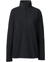 Lands' End Women's Lightweight Fleece Quarter Zip Pullover