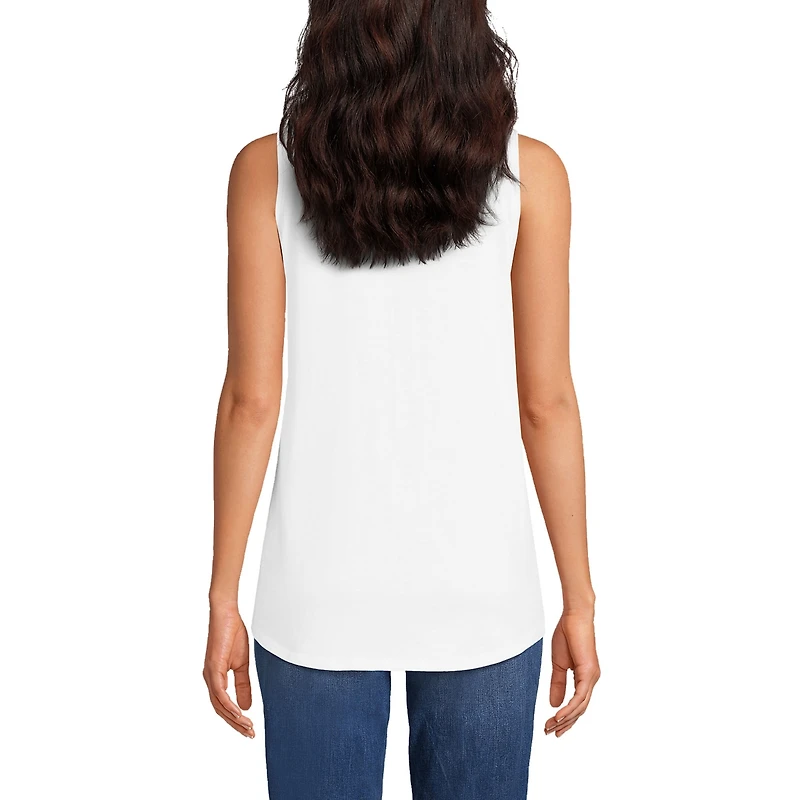 Lands' End Women's Tall Supima Cotton Tunic Tank Top
