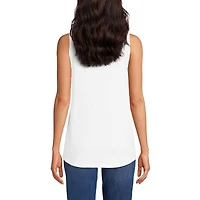 Lands' End Women's Tall Supima Cotton Tunic Tank Top