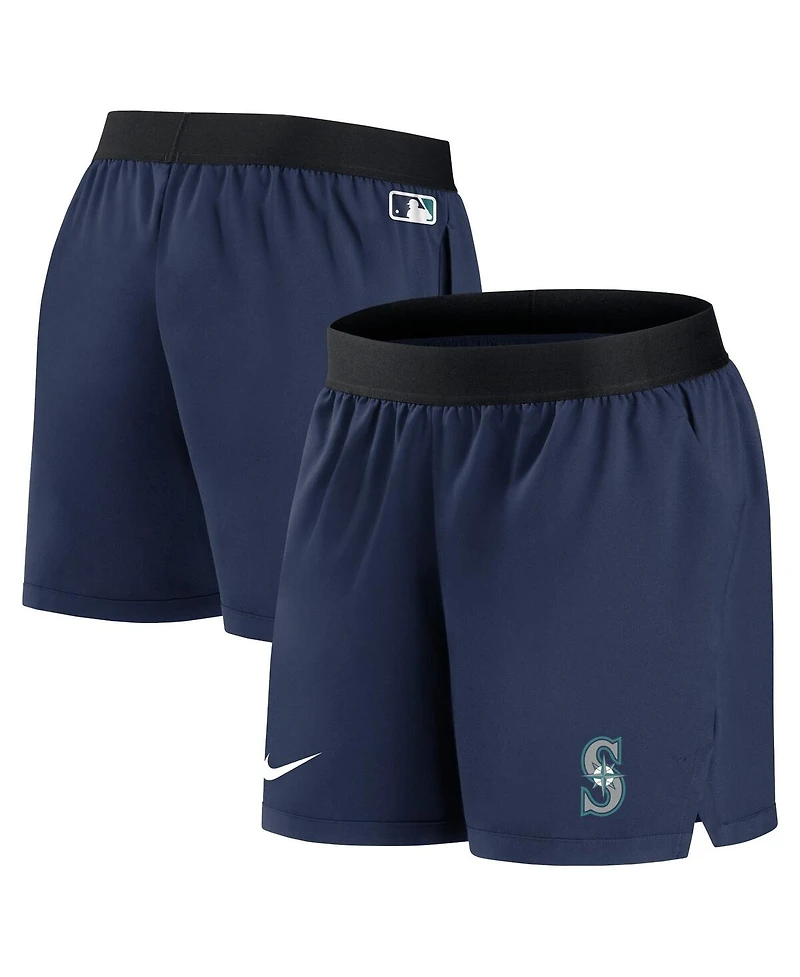 Women's Nike Navy Seattle Mariners Authentic Collection Team Performance Shorts