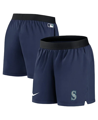 Women's Nike Navy Seattle Mariners Authentic Collection Team Performance Shorts