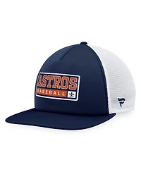 Men's Majestic Navy, White Houston Astros Foam Trucker Snapback Hat