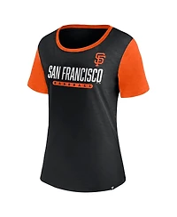 Women's Fanatics Black San Francisco Giants Mound T-shirt
