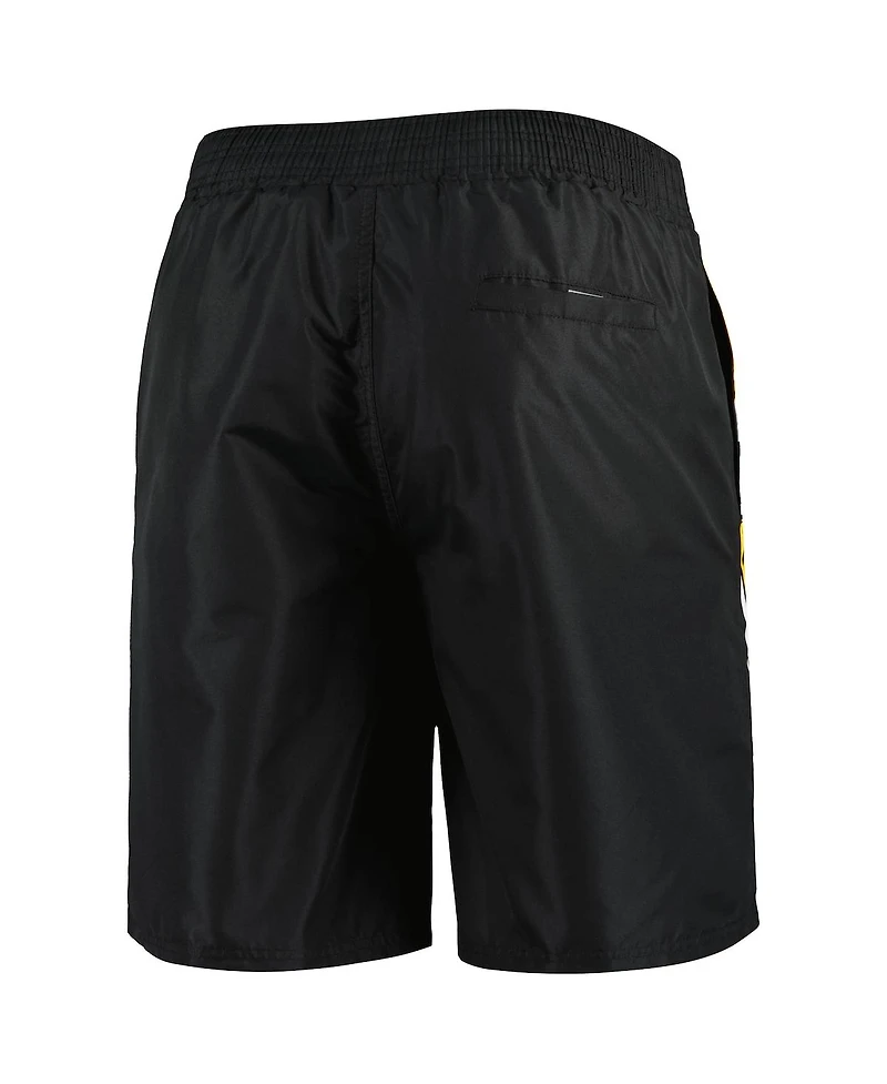Men's Starter Black Pittsburgh Penguins Sea Wind Swim Trunks