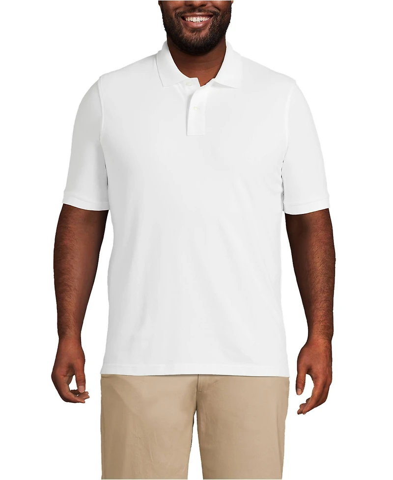 Lands' End Big & Tall Short Sleeve Comfort-First Mesh Pique Polo Shirt