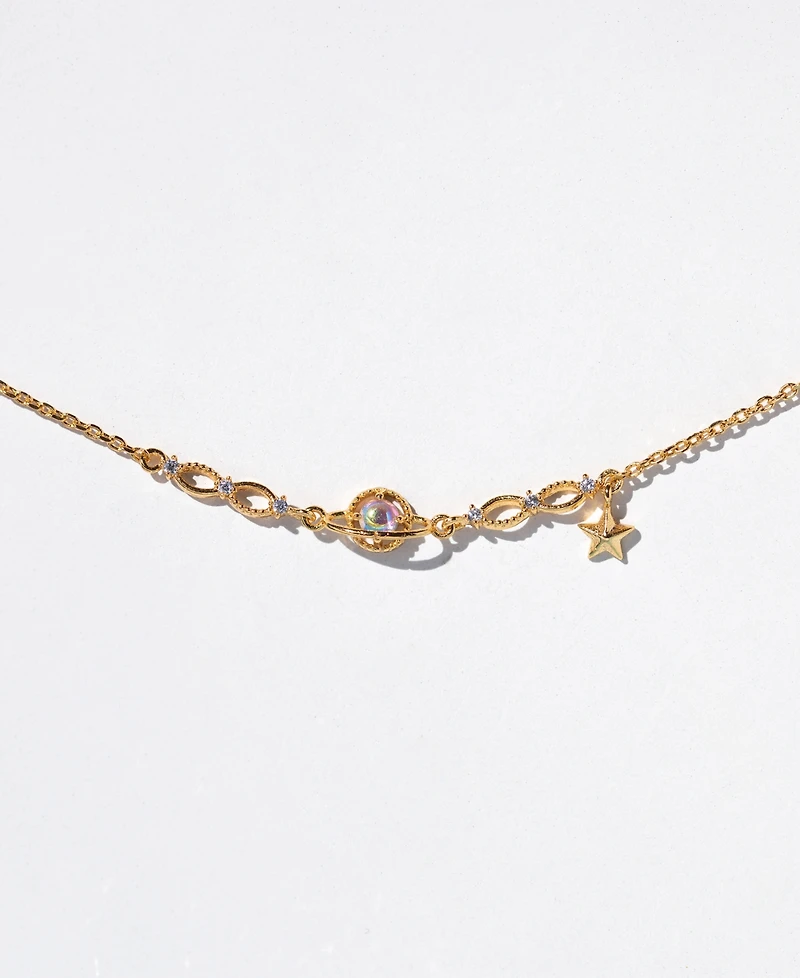 Girls Crew Crystal Multi-Color Celestial Milkyway Bracelet