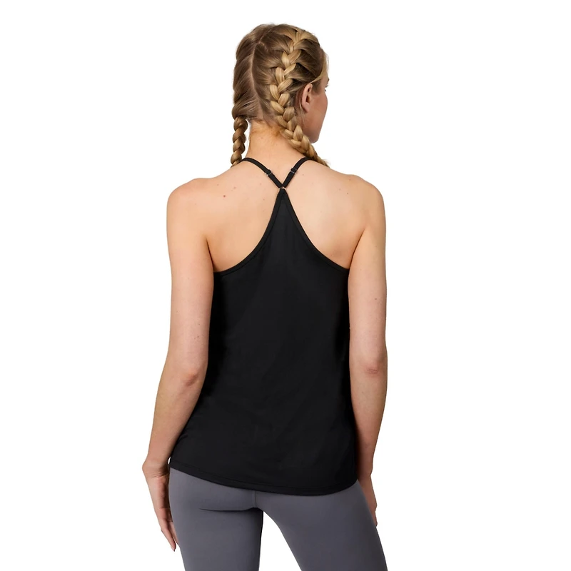 Free Country Women's Microtech Chill B Cool V-Neck Cami Top with Built-In Bra