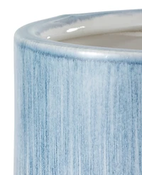 Avanti Abstract Coastal Seashells & Coral Ceramic Wastebasket