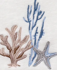 Avanti Abstract Coastal Seashells & Coral Hand Towel, 16" x 30"