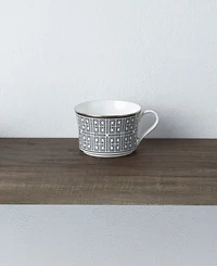 Noritake Infinity Graphite 4 Piece Cup Set, Service for 4