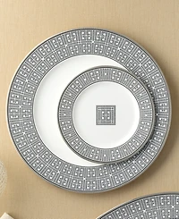 Noritake Infinity Graphite 4 Piece Dinner Plate Set, Service for 4