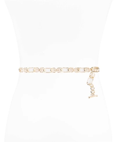 Sam Edelman Women's Double-e Logo Chain Dress Belt