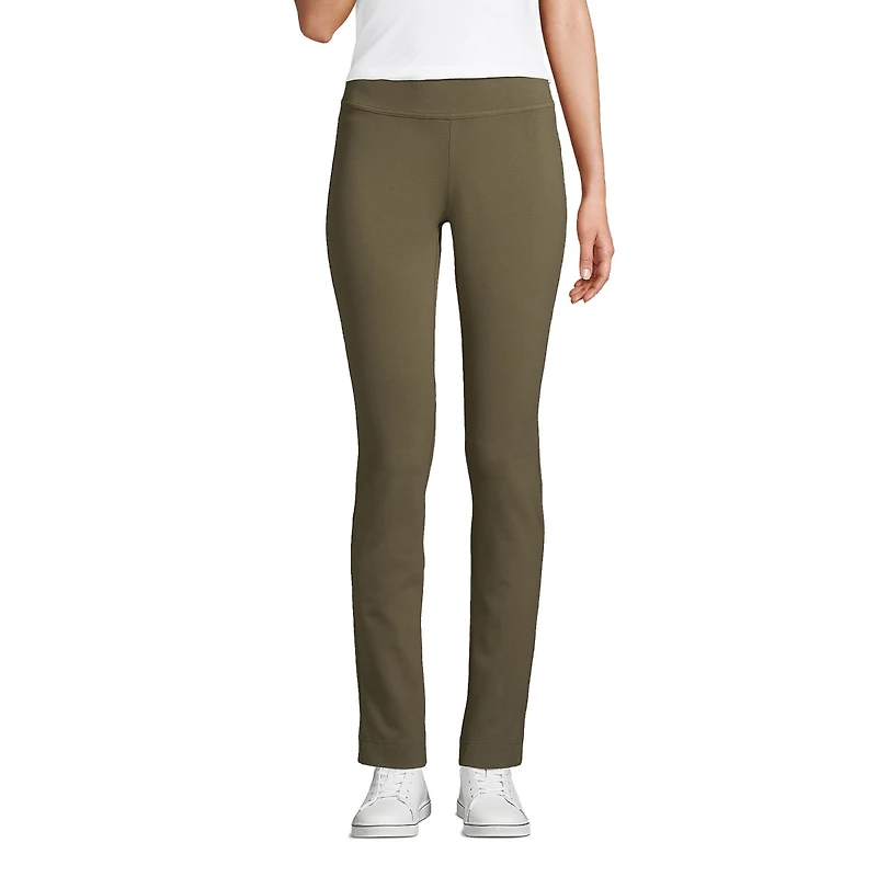 Lands' End Women's Starfish Mid Rise Slim Leg Pants
