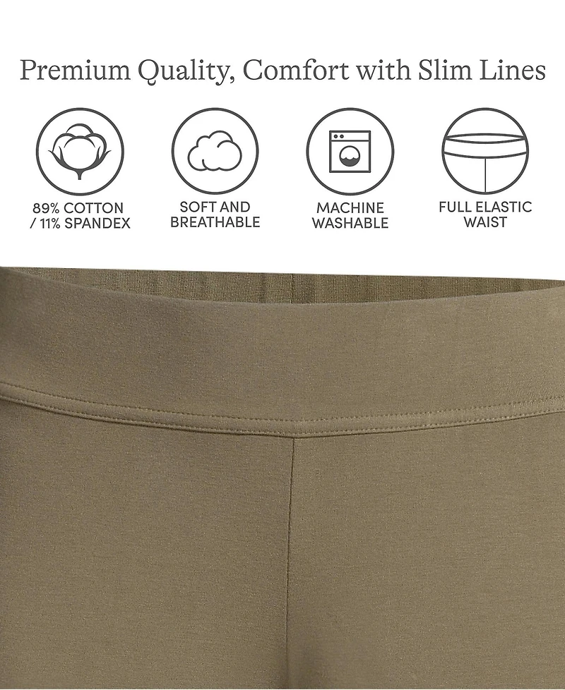 Lands' End Women's Tall Starfish Mid Rise Slim Leg Pants