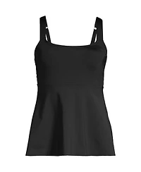 Lands' End Women's Adjustable Scoop Neck Flutter Tankini Top