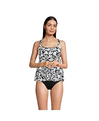 Lands' End Women's D-Cup Flutter Scoop Neck Tankini Top