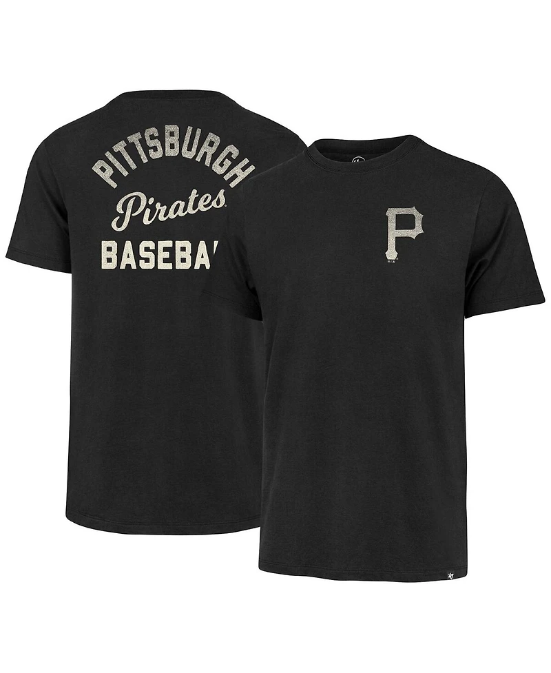 Men's '47 Brand Black Pittsburgh Pirates Turn Back Franklin T-shirt