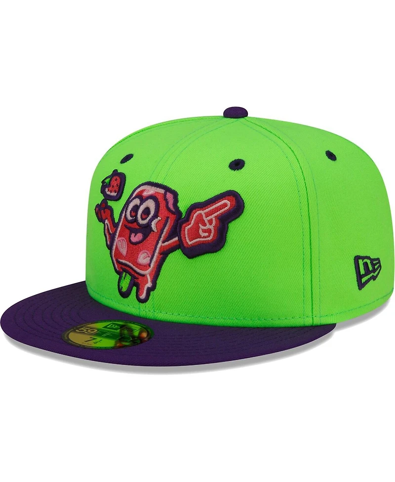 Men's New Era Green Beloit Sky Carp Copa De La Diversion 59FIFTY Fitted Hat