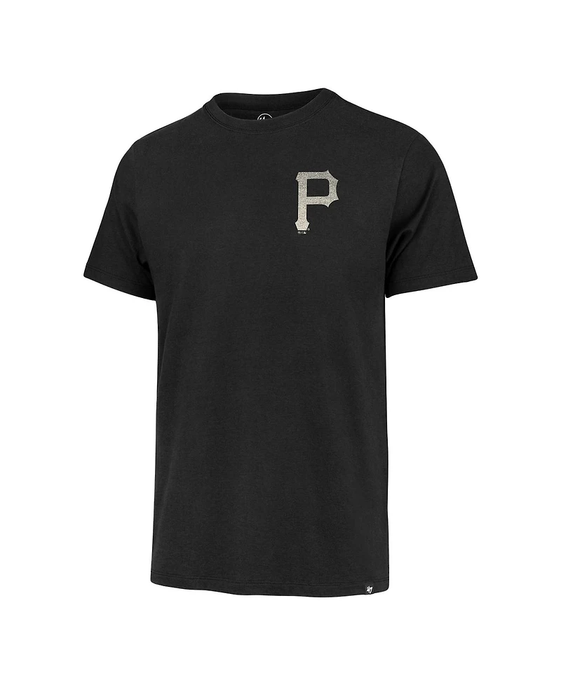 Men's '47 Brand Black Pittsburgh Pirates Turn Back Franklin T-shirt