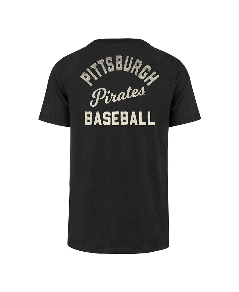 Men's '47 Brand Black Pittsburgh Pirates Turn Back Franklin T-shirt