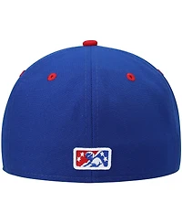 Men's New Era Blue Stockton Ports Authentic Collection Road 59FIFTY Fitted Hat