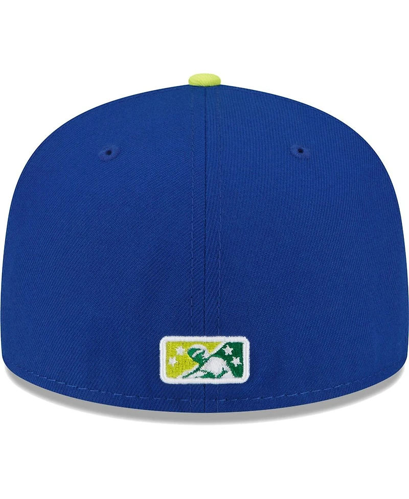 Men's New Era Blue Chattanooga Lookouts Copa De La Diversion 59FIFTY Fitted Hat