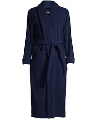 Lands' End Women's Cotton Terry Long Spa Bath Robe