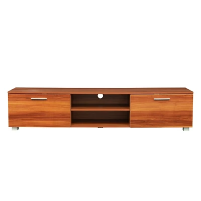 Streamdale Walnut Tv Stand 70" Entertainment Center