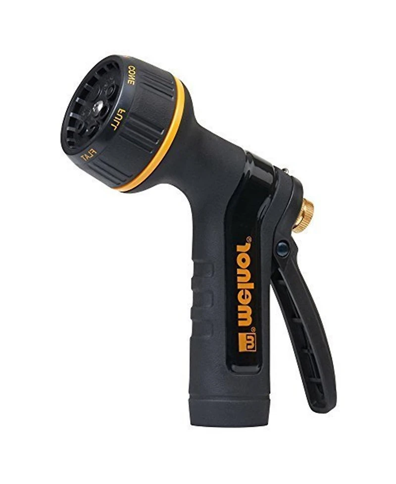 Melnor Metal 7-Pattern Watering Gardening Hose Nozzle, Black