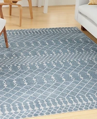 Nourison Home Astra Machine Washable ASW10 5'3" x 7' Area Rug