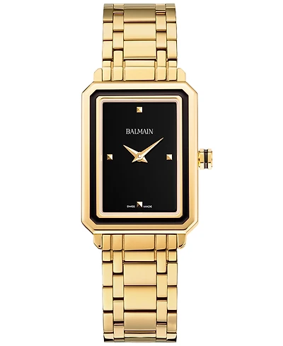 Balmain Women's Swiss Eirini Gold Pvd Stainless Steel Bracelet Watch 25x33mm