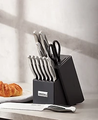 Oneida Stainless Steel 14 Piece Cutlery Block with Built-in Sharpener Set
