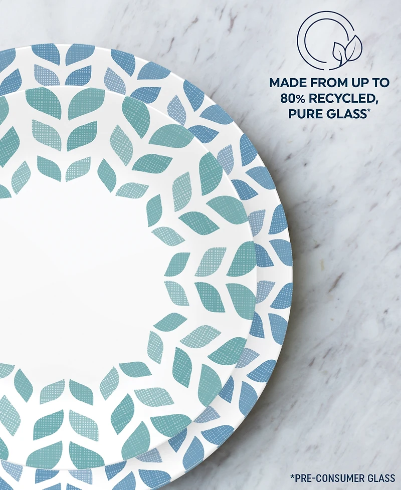Corelle Vitrelle Global Collection Northern Pines 12 Pc. Dinnerware Set, Service for 4