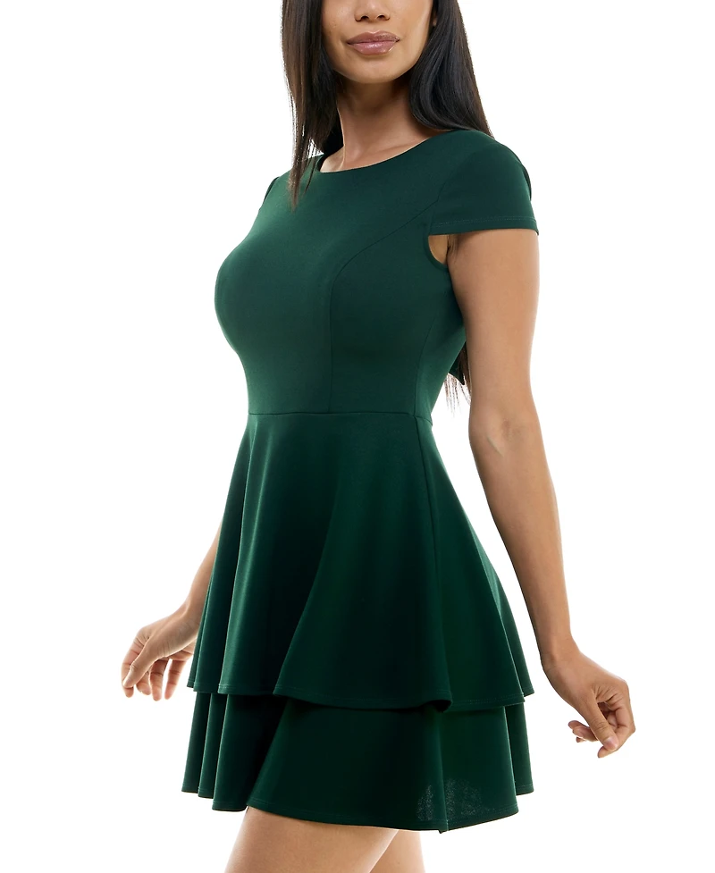 B Darlin Juniors' Back-Tie A-Line Dress