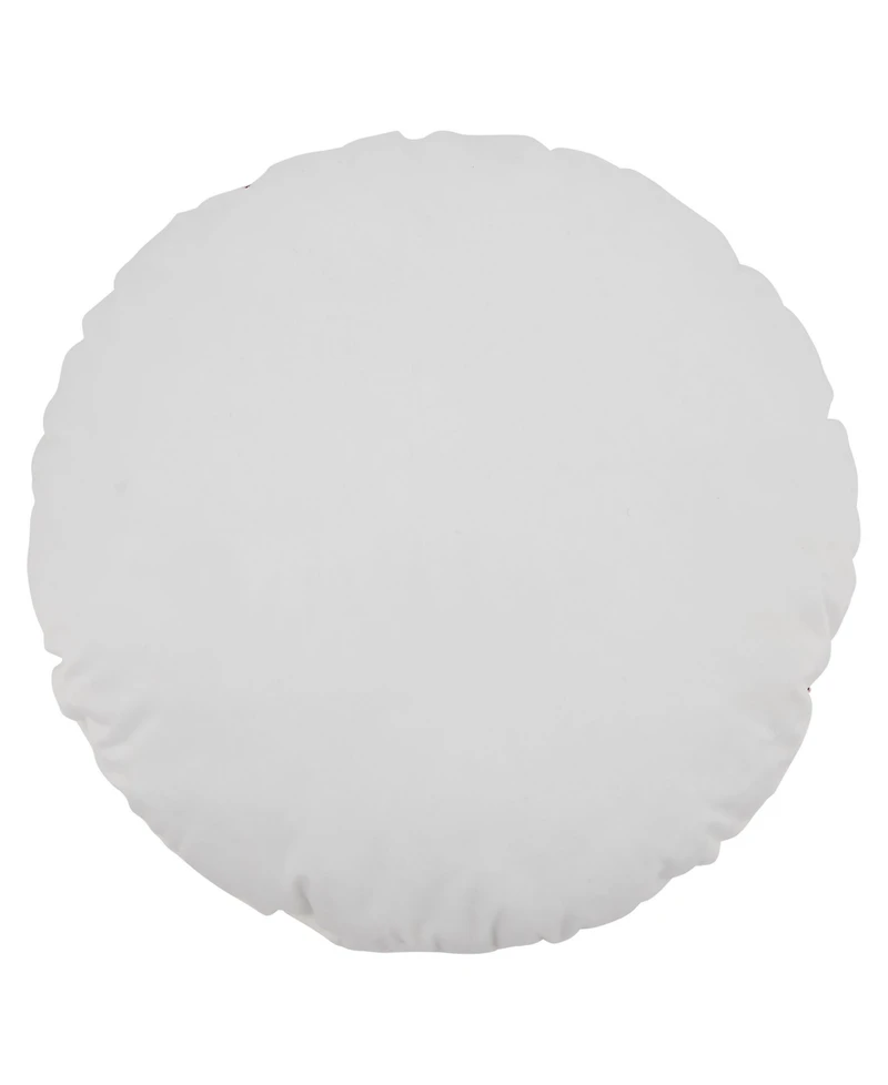 Saro Lifestyle Santa Decorative Pillow, 17" Round
