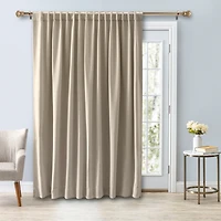 Ricardo Ultimate Black-Out 2-Way Pocket Double-wide Curtain Panel 112"W x 84"L