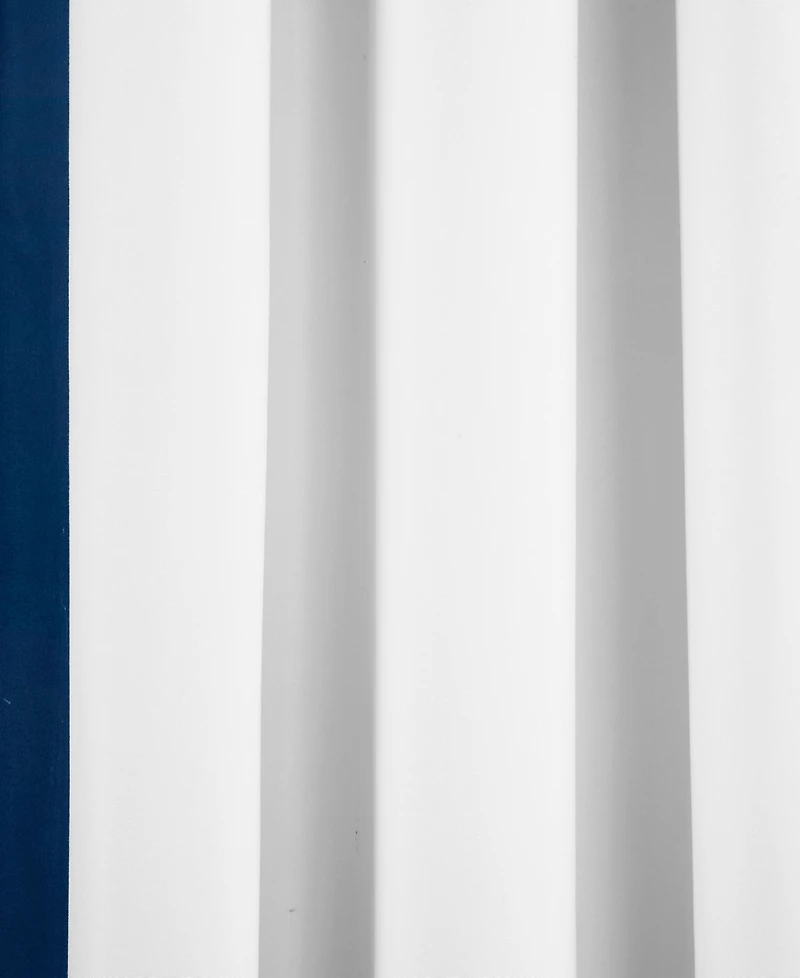 Lush Decor Block Border Grommet Blackout Window Curtain Panel Single 40"W x 84"L