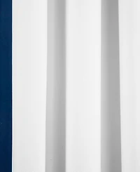 Lush Decor Block Border Grommet Blackout Window Curtain Panel Single 40"W x 84"L