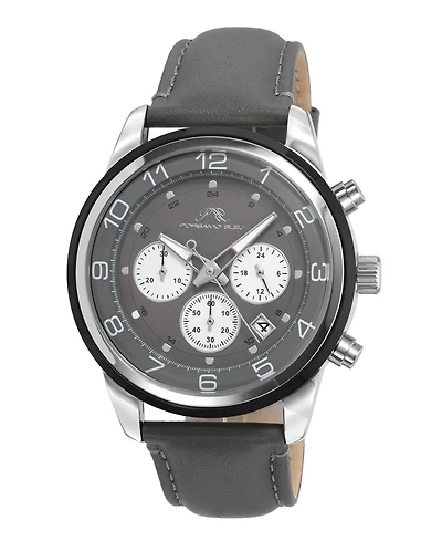 Porsamo Bleu Men's Arthur Genuine Leather Band Watch 1091EARL