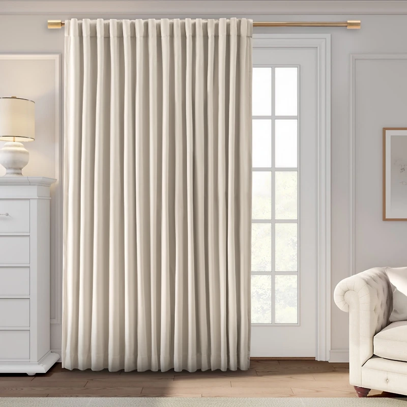 Ricardo Premium Velvet Rod Pocket With Back Tabs Patio Panel 100"W x 84"L