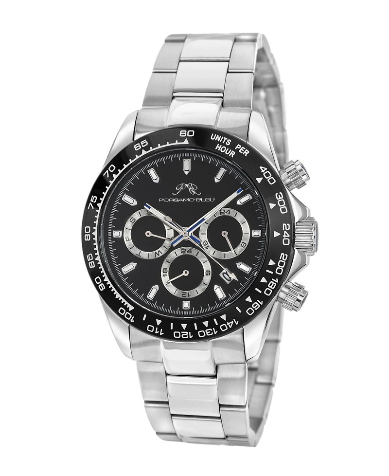 Porsamo Bleu Men's Preston Stainless Steel Bracelet Watch 1032BPRS