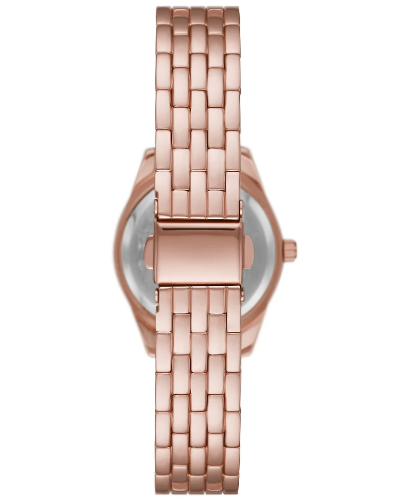 Folio Women's Three Hand Rose-Gold-Tone 31mm Watch and Bracelet Gift Set, 6 Pieces