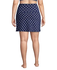 Lands' End Plus Tummy Control Ultra High Waisted Modest Swim Skirt Bottoms