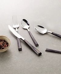 Oneida Coronado Charcoal 5 Piece Everyday Flatware Place Setting, Service For 1