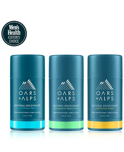 Oars + Alps 3-Pc. Aluminum Free Deodorant Set