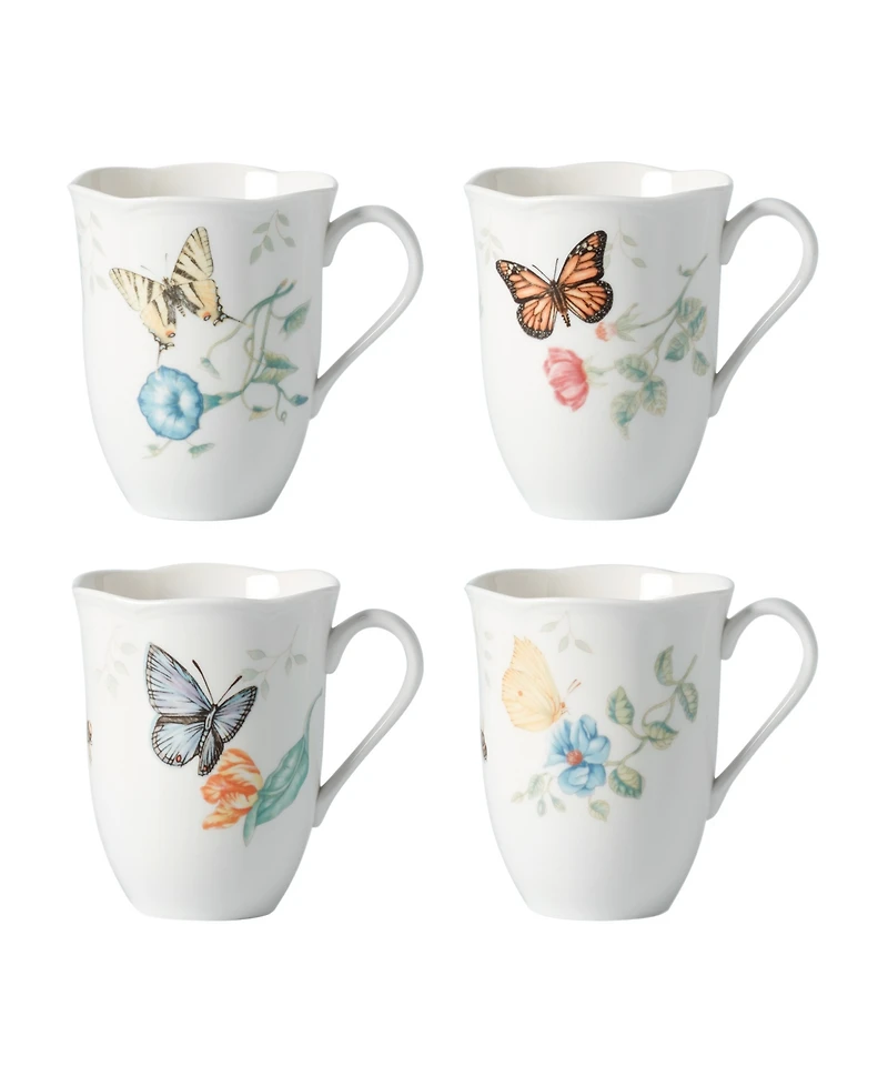 Lenox Butterfly Meadow Mugs, Set of 4