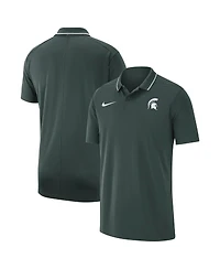 Men's Nike Green Michigan State Spartans Coaches Performance Polo Shirt