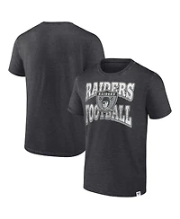Men's Fanatics Heather Charcoal Las Vegas Raiders Force Out T-shirt